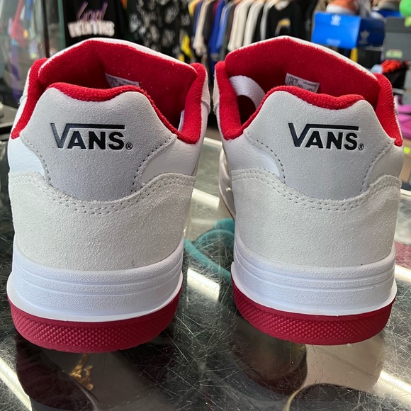 Vans Upland White Red Black Size 10 - Picture 5 of 8